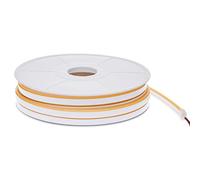 JANDEI Striscia flessibile al neon LED, 12 V, 25 metri di lunghezza x 8 mm di larghezza x 16 mm di altezza, bianco caldo
