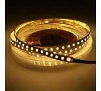 JANDEI - Striscia LED 5 metri 12V per Interni IP20, Luce Calda 3000K, 120 LEDs/m, SMD2835, Illuminazione Led per Decorazione Camera da Letto, Soggiorno, Mobili... (non include alimentatore)