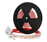 JANDEI - Striscia LED Autorettificata 220 V 10 W 600 LED, tagliabile e adesiva, larghezza PCB 8 mm, chip SMD2835, connettore 2 m. IP65 per illuminazione e decorazione di esterni, rotolo 5 m (6000 K)