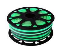 Jandei - Striscia LED flessibile al neon 25 metri, colore luce verde 12 V DC 8 x 16 mm, taglio 2,5 cm, 112 LED/m SMD2835, decorazione, forme, etichetta, cartello Led..