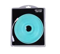 JANDEI - Striscia LED Neon Flessibile 12V, 5M 6x12mm 120 Led/Metri. Colore Azzurro. Tagliare Ogni 2,5 cm. Decorazione per Interni ed Esterni. Perfetta per la Casa, il Lavoro, le Insegne...