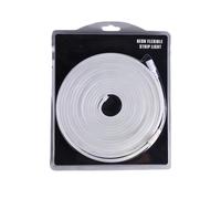 JANDEI - Striscia LED neon flessibile 12V, 5M 6x12mm 120 LED/metro. Colore bianco freddo 6000k. Taglio 2,5cm. Decorazione interni ed esterni, casa, attività commerciali. Trasformatore non incluso