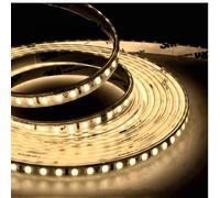 Jandei - Striscia luminosa a LED auto-rettificata 220 V 12 W/m 600 LED 5500 Lm, tagliabile e autoadesivo, larghezza 8 mm. IP65, Ideale illuminazione e decorazione per esterni - Bobina 5 m (luce