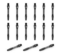 JANDH Alberi Freccette in Alluminio, 15 Pezzi Astine Freccette con O-Ring Nero, 40 mm Gambi Freccette 2BA Filettatura Universale, Accessori per Dart a Punta Morbida o in Acciaio