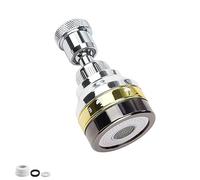 JANDH Rubinetto da cucina aeratore, risparmio idrico, 3 modalità, resistente agli spruzzi, rame e ABS, finitura spazzolata