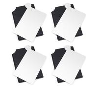 JANDH Specchio Portatile, 4 Pezzi Acciaio Inossidabile Specchio, Ultra Sottile Specchietto da Borsetta, Specchio Piccolo per Viaggi Quotidiani e Trucco Tavolozza