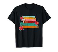 Jane Austen Book Stack Letteratura Romanza Bookish Bookworm Maglietta