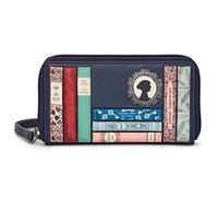 Jane Austen Bookworm - Borsello da donna, con cerniera, con cinturino da polso