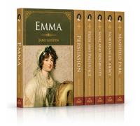 Jane Austen Complete Collection (Set of 6 Books) | Pride and Prejudice, Emma, Sense and Sensibility, Persuasion, Northanger Abbey & Mansfield Park | Classic English Literature Paperback Box Set