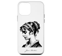 Jane Austen con stampa nera firmata Custodia per iPhone 12 mini