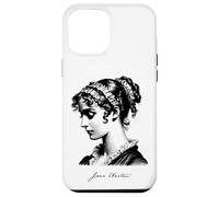 Jane Austen con stampa nera firmata Custodia per iPhone 12 Pro Max