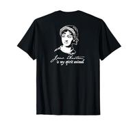 Jane Austen È Il Mio Spirito Animal Reader Autore Meme ON Back Maglietta