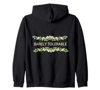 Jane Austen Floral a malapena tollerabile Felpa con Cappuccio