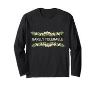 Jane Austen Floral a malapena tollerabile Maglia a Manica