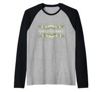 Jane Austen Floral a malapena tollerabile Maglia con Maniche Raglan
