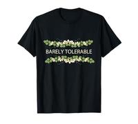 Jane Austen Floral a malapena tollerabile Maglietta