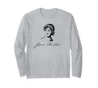 Jane Austen Illustrazione e Signature Reader Meme Maglia a Manica