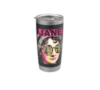 Jane Austen Orgoglio e pregiudizio Bookish Pop Art Ritratto Bicchiere termico in acciaio inox doppia parete