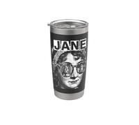 Jane Austen Orgoglio e pregiudizio Bookish Pop Art Ritratto Bicchiere termico in acciaio inox doppia parete