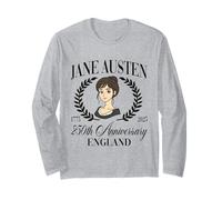 Jane Austen Pemberley 250 ° Anniversario Orgoglio e pregiudizio Maglia a Manica