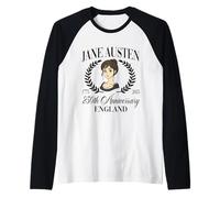 Jane Austen Pemberley 250 ° Anniversario Orgoglio e pregiudizio Maglia con Maniche Raglan
