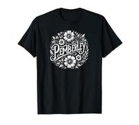 Jane Austen Pemberley stampa floreale invecchiata Maglietta