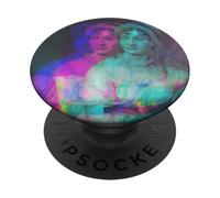 Jane Austen Ritratto Artsy Modern Glitch PopSockets PopGrip Adesivo
