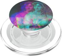 Jane Austen Ritratto Artsy Modern Glitch PopSockets PopGrip per MagSafe
