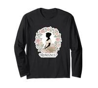 Jane Austen Romance Floral Cottagecore, Amante dei Libri Maglia a Manica
