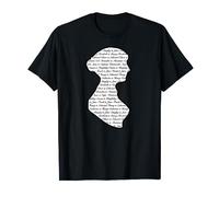 Jane Austen T-Shirt Vintage Citazione letteraria Club Fan Maglietta