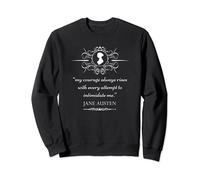 Jane Austen Vintage Quote My Courage Literary Book Club Fans Felpa
