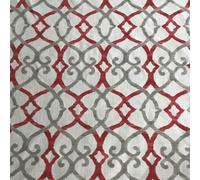 JANE CHURCHILL Tenda Cuscino Tessuto Design 3M Silwood Rosso Misto Lino