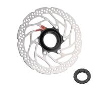 Jane Eyre Disco freno per mountain bike adatto per rotore disco freno Shimano SM-RT30 Disco freno a disco con bloccaggio centrale da 180 mm con coperchio di bloccaggio