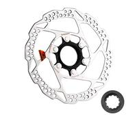 Jane Eyre Disco freno per mountain bike adatto per rotore disco freno Shimano SM-RT54 Disco freno a disco con bloccaggio centrale da 160 mm con coperchio di bloccaggio