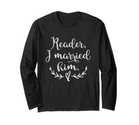 Jane Eyre - Maglietta con Scritta I Married Him Maglia a Manica