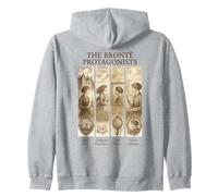 Jane Eyre, Wuthering Heights, Brontë Sisters, Heathcliff Felpa con Cappuccio