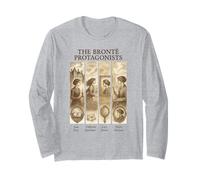 Jane Eyre, Wuthering Heights, Brontë Sisters, Heathcliff Maglia a Manica