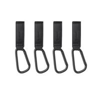Jané Ganci Passeggino Set 4 Pezzi, Universali con Moschettone, Regolabili con Velcro, Fino a 5 kg, Nero
