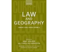 Jane Holder Law and Geography (Copertina rigida) Current Legal Issues