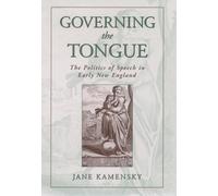 Jane Kamensky Governing The Tongue (Tascabile)