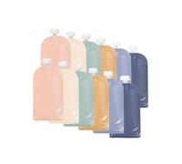Jané Sacchetti Riutilizzabili per Pappa 200 ml, 12 Pezzi, BPA Free, Lavabili in Lavastoviglie e Congelatore
