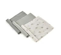 Jané Pack da 3 Mussole Multiuso, Allattamento, Tessuto Naturale Cotone e Bambù, Antiacaro, 80 x 80 cm, Verde