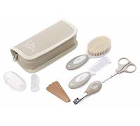 Jané set per l’igiene Basic con necessaire, pettine, spazzola in setola naturale, forbicine, tagliaunghie, lime e spazzolino da denti in silicone