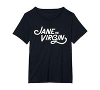 Jane The Virgin Logo Maglietta, Donna Plus-Size, Nero, 4X