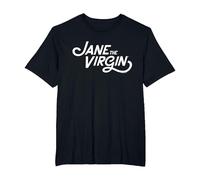 Jane The Virgin Logo Maglietta, Uomo Taglie Grandi, Nero, 4X Tall
