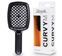 Janeke Curvy - Spazzola districante per capelli, colore: Nero