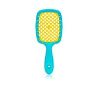 Janeke Superbrush Spazzola piatta grande gialla e verde acqua - Spazzola capelli