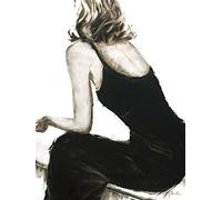 Janel Eleftherakis Little Black Dress II-Stampa su Tela, 60 x 80 cm, Multicolore