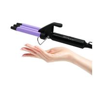 janelove 13mm Piastra Onde per Capelli Corti, Mini Ferro Arricciacapelli in Ceramica per Beach waves, 180°C/210°C, Riscaldamento Rapido 30s, con Oettine e Clip - Viola