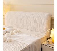 JANEMUA Copri Testiera, Elastico Tutto Compreso, Colore Puro, Per Arredamento Camera Da Letto, Per Letti Singoli, Matrimoniali E King Size-White||Length 220 * 60cm